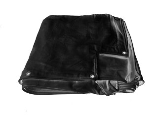 定制泰拳戒指黑色上層帆布，適用於尺寸為 4x4 米的拳擊台。